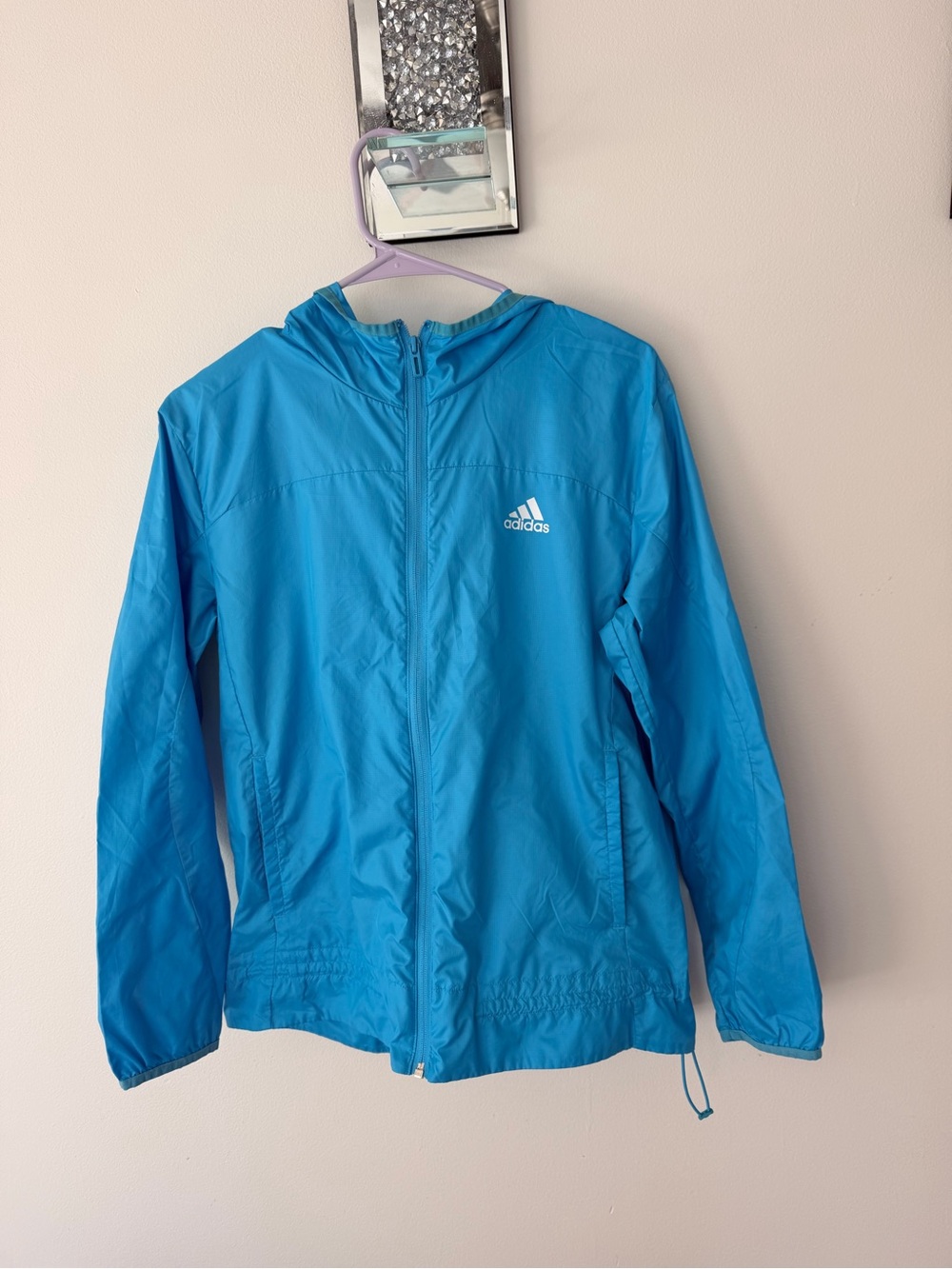 adidas Blue Windbreaker Size Small